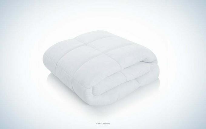 Всесезонное альтернативное стеганое одеяло Linenspa на белом пуху