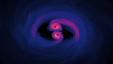 Хаббл впервые обнаружил убегающую сверхмассивную черную дыру