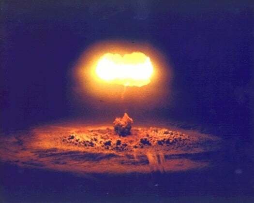 Атмосферные ядерные испытания Стокса, проведенные в Неваде в 1957 году.