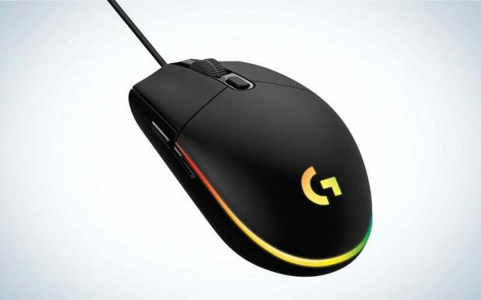 Logitech G203 Lightsync הוא עכבר המשחקים הזול הטוב ביותר.