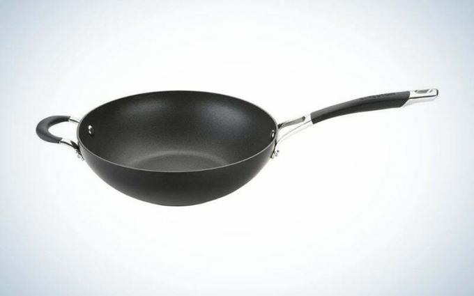 Čierna hliníková panvica wok